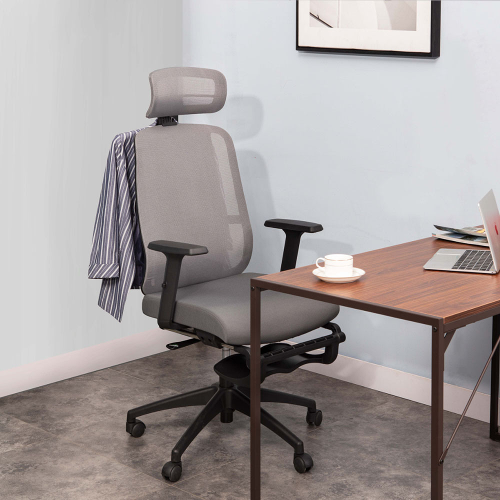 Ергономичен стол Zeron HR Grey Mesh